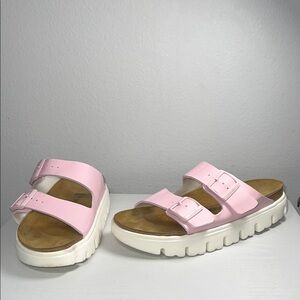 Birkenstock Papillio Arizona Birko-Flor Sandal in Pink Sz. 9